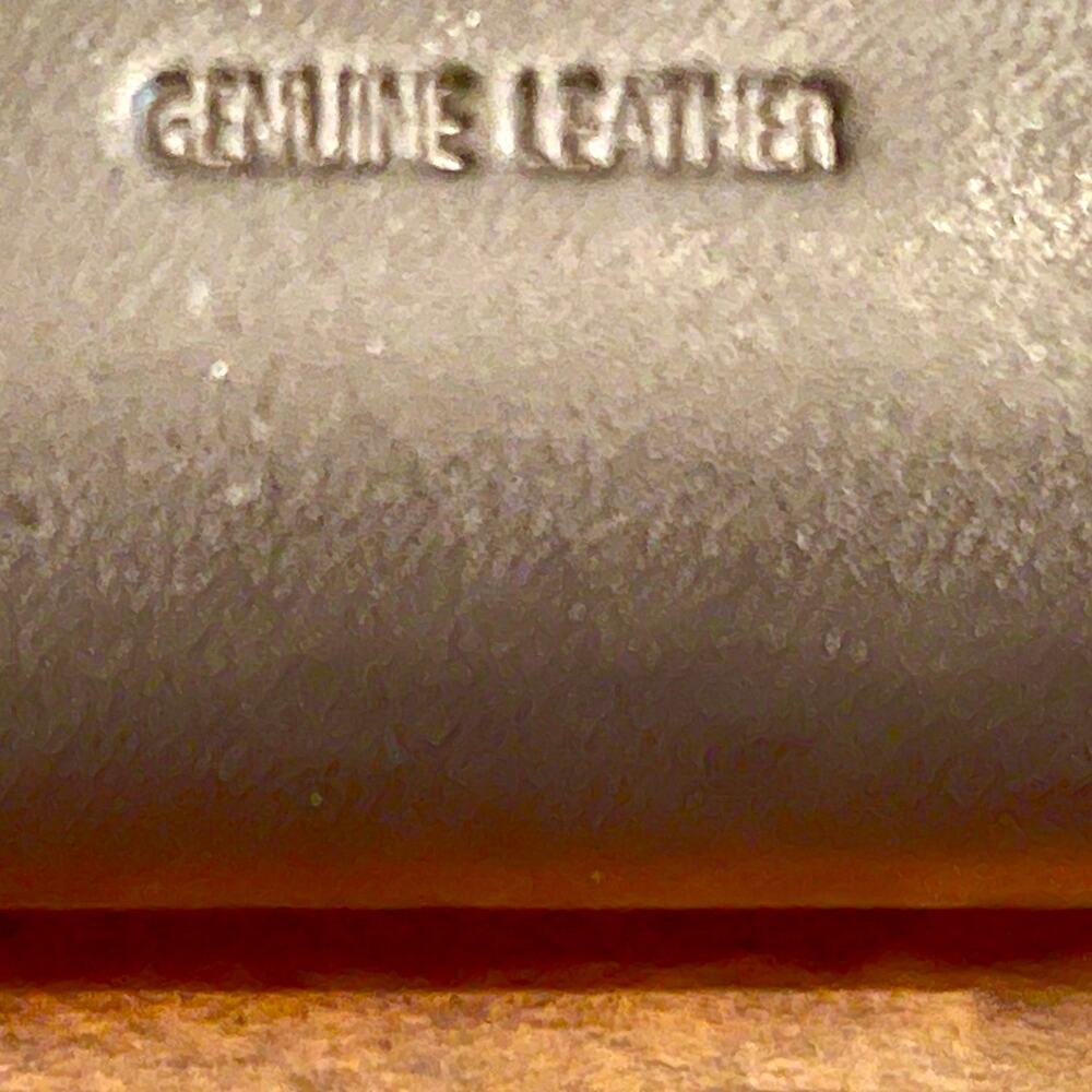 Vintage 90s Black Geniune Soft Leather Wallet Designed for Checkbook & Cards C21 - Picture 8 of 9